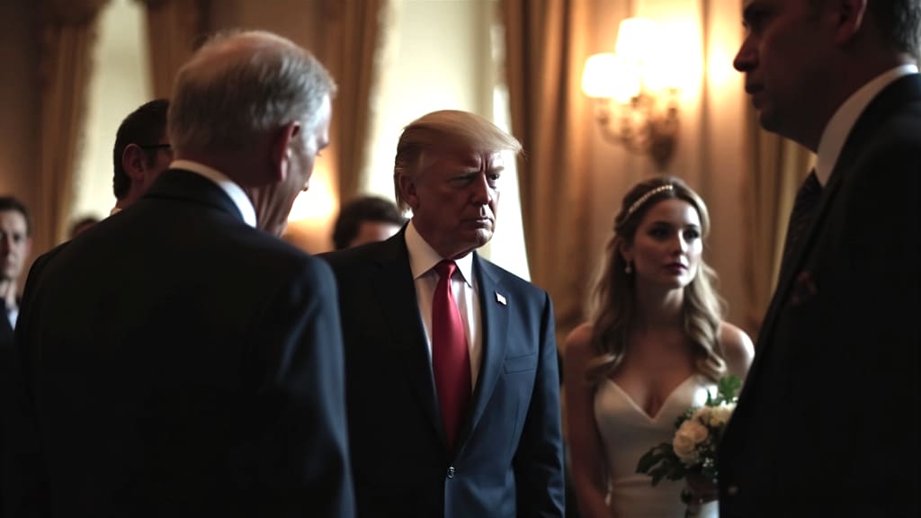 Iran crisis allows Trump to miss son's wedding